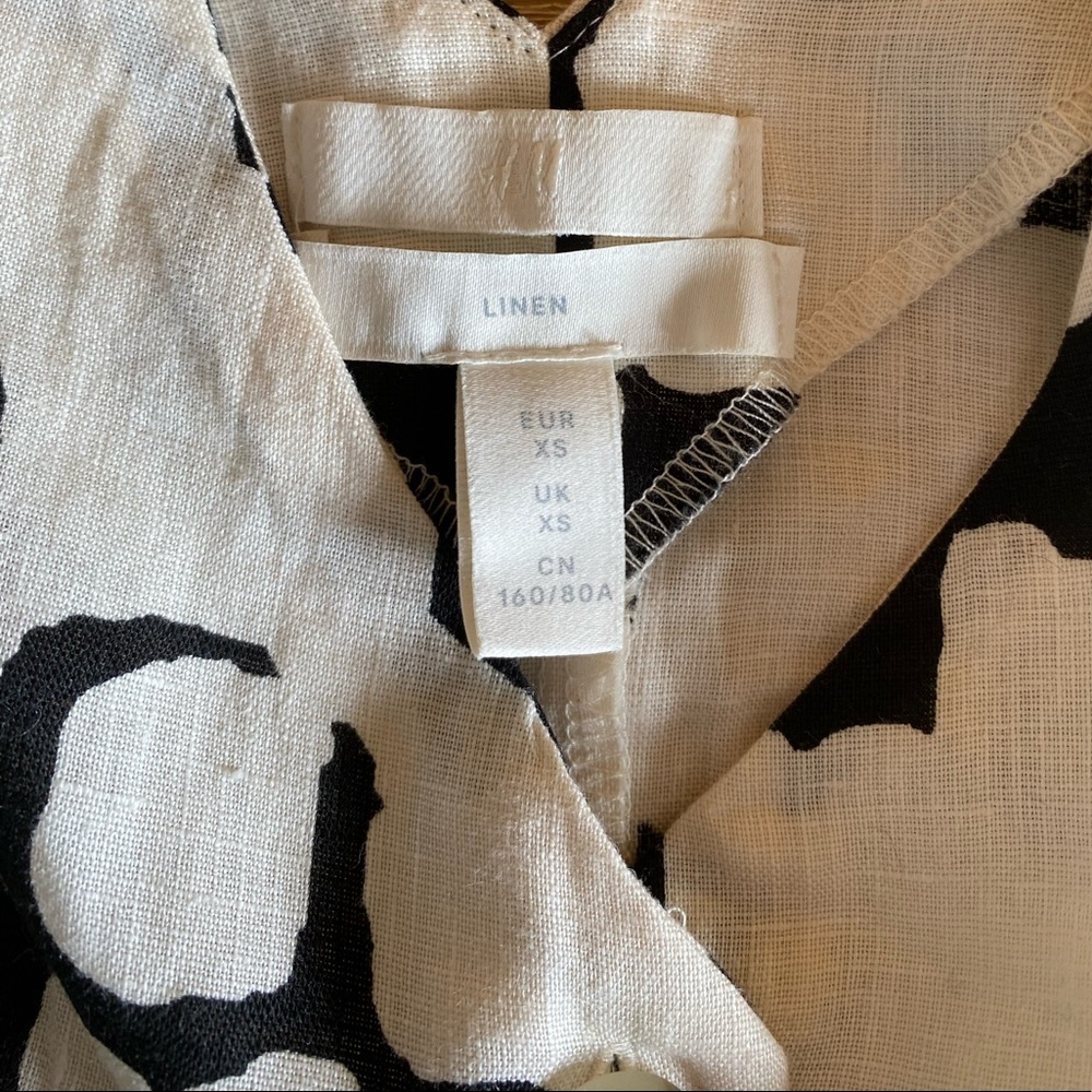 Linen Top XS - Ethnic pattern - Picture 4 of 6